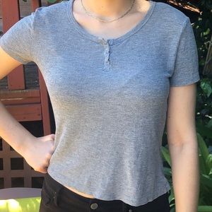 RARE Brandy Melville Grey Top!